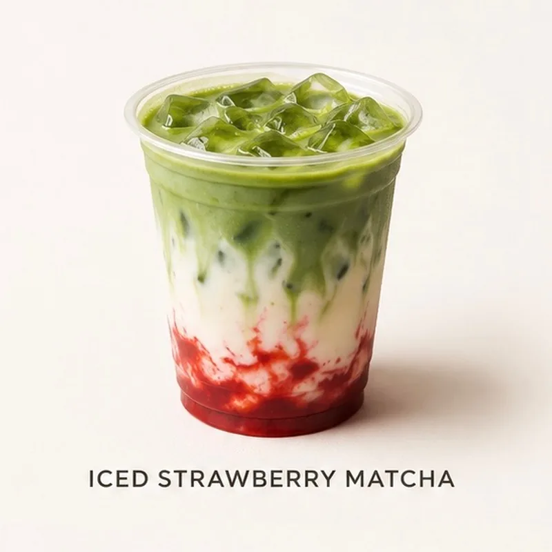 Iced Strawberry Matcha