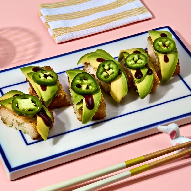 Crispy Rice with Avocado